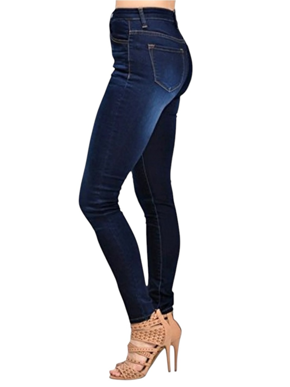 KanCan High Rise Skinny Jeans Dark Wash Stretch Denim 13/30 EUC - Picture 2 of 12